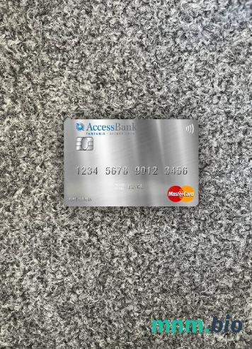 Tanzania Accessbank wygląd zdjęcia mastercard skan PSD + zdjęcie